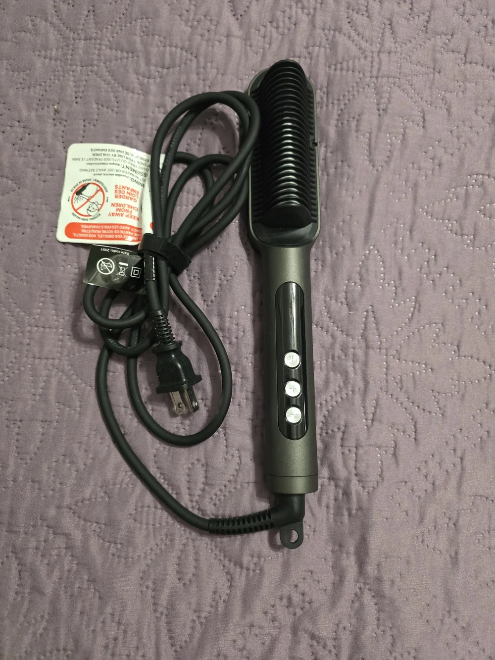 Tymo Hair Straightening Brush - Black